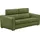 Egoitaliano Schlafsofa EGOITALIANO "Cabiria, Design und super Sitz- und Liegekomfort", grün (kiwi), B:226cm H:97cm T:103cm, Sofas, Schlafsofa, Sofa inkl. Schlaffunktion, Kopfteile verstellbar, mit Metallfüßen