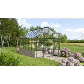 Vitavia Cassandra 9900 Alu schwarz ESG 3 mm 9,9 m² inkl. Sockelmauer