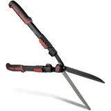 siwitec Teleskop-Heckenschere SG-31 für den Form- oder Rückschnitt von Hecken und Büschen | Gartenschere | Länge: 67,5-80 cm | Klingen aus Kohlenstoffstahl | leichter Kunststoffgriff mit Gummierung