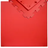 Eyepower 12mm Trainingsmatte mit Rand - 90x90cm Bodenschutz-Matte
