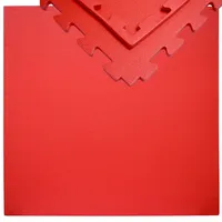 Eyepower 12mm Trainingsmatte mit Rand - 90x90cm Bodenschutz-Matte