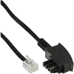 InLine TAE-F Kabel - 6polig/4adrig - f. Import - TAE-F Stecker an RJ11 Stecker,2