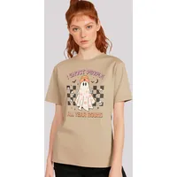 F4NT4STIC T-Shirt Retro Halloween I Ghost People All Year