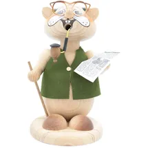 Kuhnert - Erzgebirgische Holzkunst Räuchermann Räucherfigur Hamster 18cm - Opa