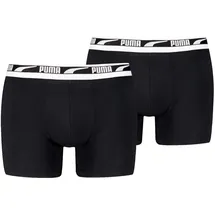 Puma Everyday Multi Logo Boxershorts schwarz/mehrfarbig L 2er Pack