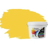 RyFo Colors Fassadenfarbe Silikonharz Fassadenfarbe Nektarinengelb 3l, 1 L ca. 6 m2, Wasserabweisend, diffusionsfähig, schützt vor Schmutz, Algen, Pilzen gelb