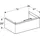 Geberit Waschtischunterschrank 1 Schublade 74 x 26,6 x 47 cm Greige Matt