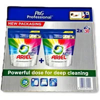 Ariel Professional All-in-1 Pods Farbe Waschmittelkapseln, 100 Waschgänge (2 x 50 Pods)