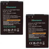 Hisewen 2Pack Ersatzakku kompatibel mit Siemens Gigaset SL78H SL780 SL785 SL788 SL400 SL400A, SL400H, X656, V30145-K1310-X445 S30852-D2152-X1 4250366817255, TELEKOM A806 806 Telefon.