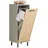 SoBuy Wäscheschrank mit Wäschesack Grau