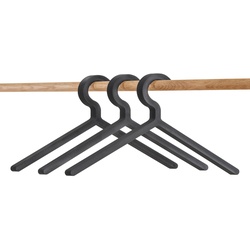 Woud - Illusion Hanger (3er-Set), schwarz