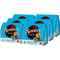 Senseo Decaf Kaffeepads Entkoffeiniert neues Design, 6er Pack, 6 x 16 Pads