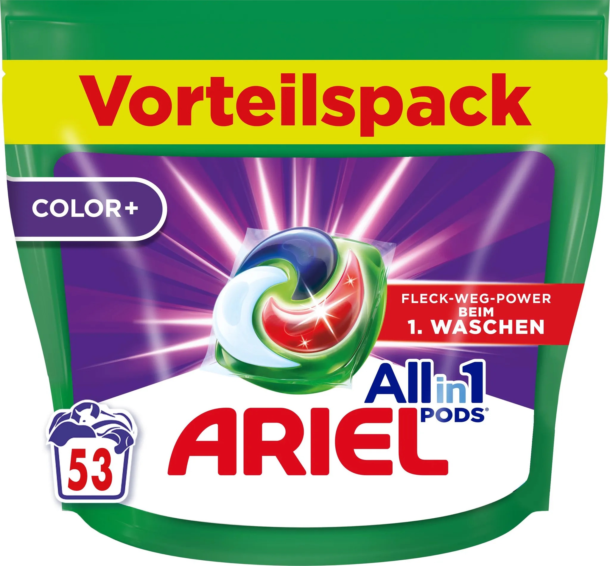 Ariel All-in-1, Waschmittel + Textilpflege