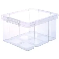 BigDean 2x Stabile Kunststoffbox Eurobox (Dreh Stapelbar) 44x35x24cm passt