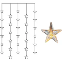 Star Trading Lichtervorhang Kunststoff 120 x 90 cm Warmweiß