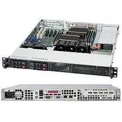 Supermicro SYS-1026T-TF, Intel® 5500, LGA 1366 (Socket B), Intel® Xeon®, DDR3-SD