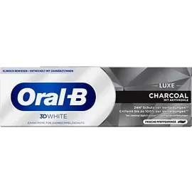 Oral-B 3D White Luxe Charcoal Whitening Zahnpasta 75 ml
