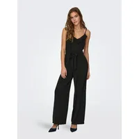 Only Jumpsuit Gürtel Taille Rüschen Schmale Träger | M - schwarz