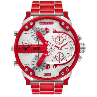 DIESEL Modell Mr. Daddy  DZ 7480 Rot Herren Armbanduhr