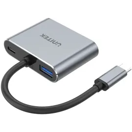 UNITEK D1049A Notebook-Dockingstation/Port-Replikator USB 2.0 Type-C Silber - Silber