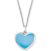 Herzengel Kette mit Anhänger »Schmuck Geschenk, Little Heart, Herz, HEN-HEART-06, HEN-HEART-13«, mit Emaille 99225951-0 silberfarben-blau