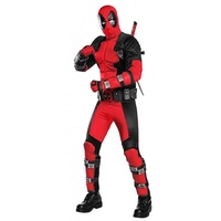 Rubie ́s Kostüm Deadpool Special Edition, Aufwendiges und mehrteiliges Kostüm des zynischen Superhelden rot