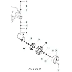 Husqvarna Sicherungsscheibe zur Fixierung des Vorderrads 310 315 315X (1 Stk.)