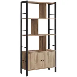 VASAGLE Bücherregal 4 offene Regalebenen 0 x 0 x 0 cm Braun/Schwarz