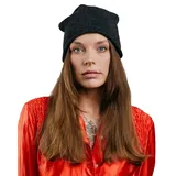 TODO 50% Kaschmir Beanie Damen, Merino Slouchy Beanie Mütze Merino für Frauen - wintermütze -Wolle Mütze Kaschmir Grau - Einheitsgröße