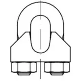 monheimer ketten- u. metallwarenindustrie PÖSAMO DIN 741 (ehem.) galZn 6,5mm/M5 1/4 HP