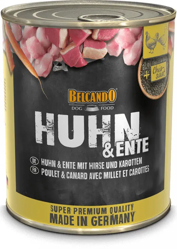 BELCANDO HUHN & ENTE MIT HIRSE & KAROTTEN 800 g