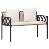vidaXL 2-Seater 116 x 56 x 75 cm Braun