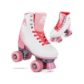Apollo Rollschuhe Kinder und Erwachsene WEISS|orchideenpink 39/42