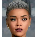 Kurze Afro Curly Perücken für schwarze Frauen Pixie Cut Kinky Curly Short Perücken 150 Prozent Dichte Afro Perücke für African American Ersatz Perücken Natural 4inch Grey