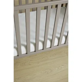 yuny by paidi Babybett YUNY BY PAIDI "BROTHER STU in Taupe", grau (taupe), B:67,2cm H:81,9cm L:126,2cm, Massivholz, Spanplatte, Babybetten, Babybett, Gitterbett höhenverstellbar, Kinderbett