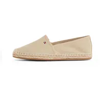 Tommy Hilfiger Flag Canvas Espadrille Slipper Beige