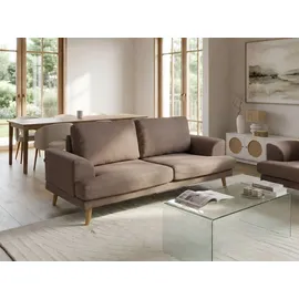Beliani Sofa 3-sitzer Kildal Stoff Braun