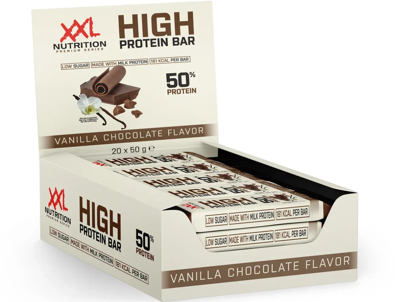 High Protein Bar 2.0 Protein Riegel - VanillaSchokolade - 20 pack - XXL Nutrition