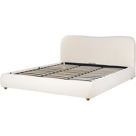 Beliani Beliani, Polsterbett, Weiß, Textil, Schlafzimmer, Betten, Polsterbetten