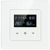 Intelligenter Thermostat, WiFi-Verbindung, Touchscreen-Steuerung, 3A WiFi Wasser Gas Boiler-Weiß