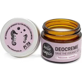 hello simple Save the Oceans Deocreme Palmarosa-Lavendel 50 g