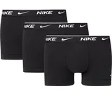 Nike Herren Everyday Cotton Stretch Trunks 3Pk, black/black/black XS
