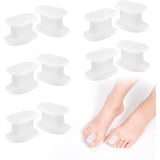 10Stück Gel Zehenspreizer Hallux Valgus Korrektur Set, Silikon Weich Zehentrenner Großer Zeh Bei Spreizer Zehenteiler Einzeln Zehenschutz Abstandhalter Toe Separator für überlappende Zehen Komfortabel