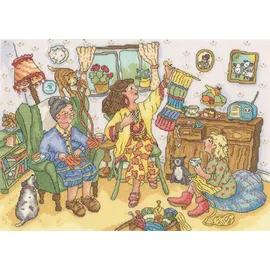 Bothy Threads The Home Of Happy Stitching Kreuzstich Stickpackung, Stricken und plaudern