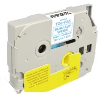 Ampertec P-Touch Band kompatibel zu TZe-FA3 blau auf weiß