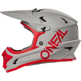 O'Neal Helm SONUS SOLID grau/rot M (57/58 cm) - Grau