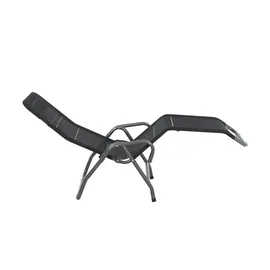Siena Garden Bito Kippliege 139 x 72 x 118 cm schwarz