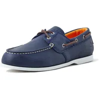 Timberland Cedar Bay Boat Shoe, Navy Full Grain, 40