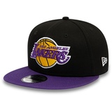 New Era Los Angeles Lakers NBA Essential Schwarz Lila Verstellbare 9Fifty Snapback Cap - M - L