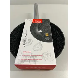 Schäfer Elektronik Schäfer Pfannen Hochwertiges Kochgeschirr – Für Perfektes Kochen und Braten Wok Ø28cm Metallic Silver